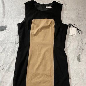 Black and tan Calvin Klein size 14 dress